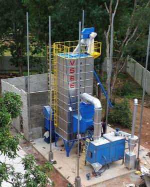 15-Ton Grain Dryer + Rice Husk Furnace – Eco-Friendly & Cost-Effective!